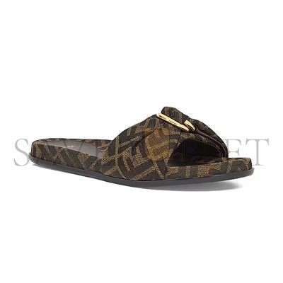FENDI FF MONOGRAM SLIDES 8X8507AJZXF0R7V